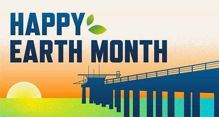 text illustration - HAPPY EARTH MONTH - UCSD